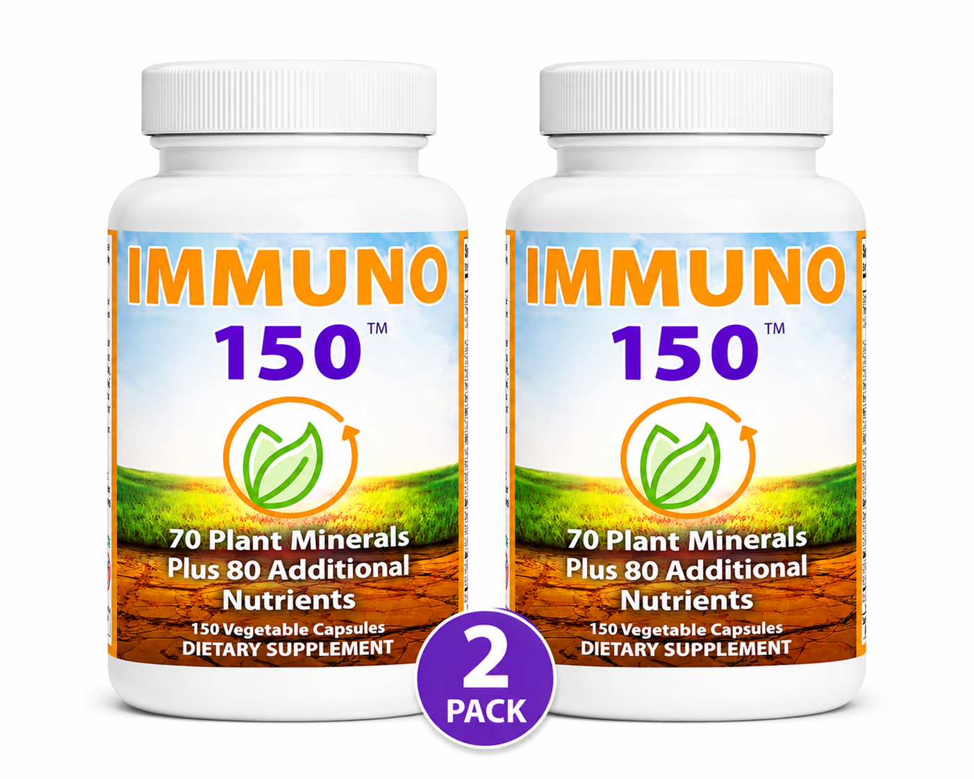 IMMUNO 150 - PLANT BASED MULTIVITAMIN - 2 PACKS