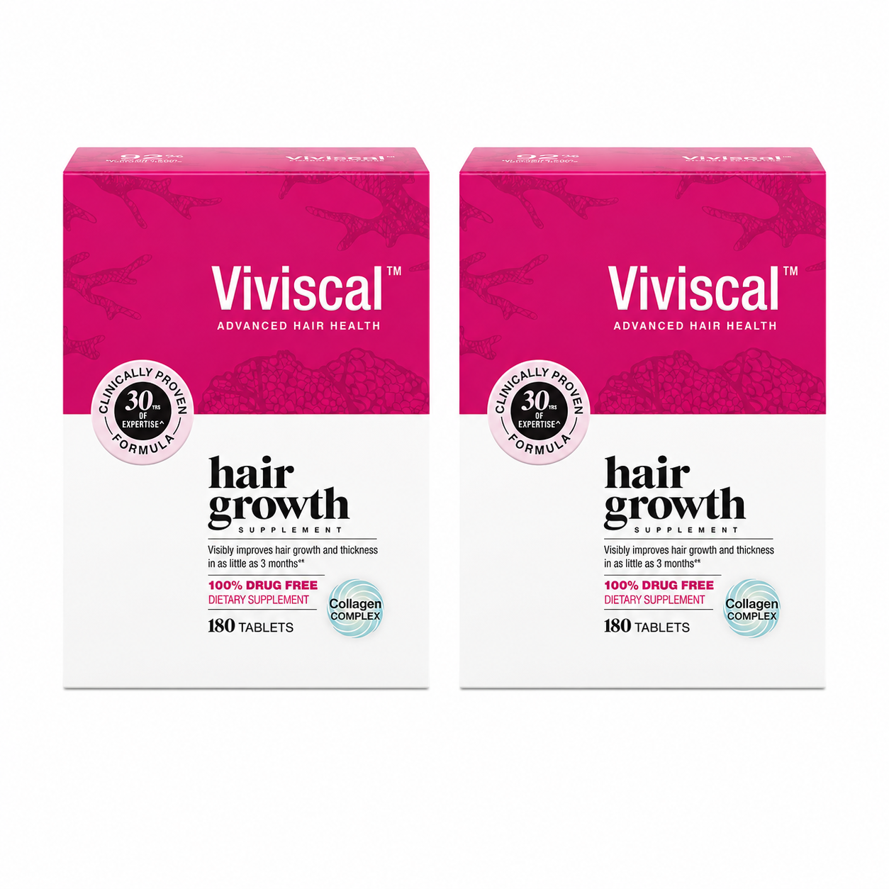Viviscal Hair Growth Supplement for Women – 180 Tablets | Clinically Proven Hair Thickening Pills