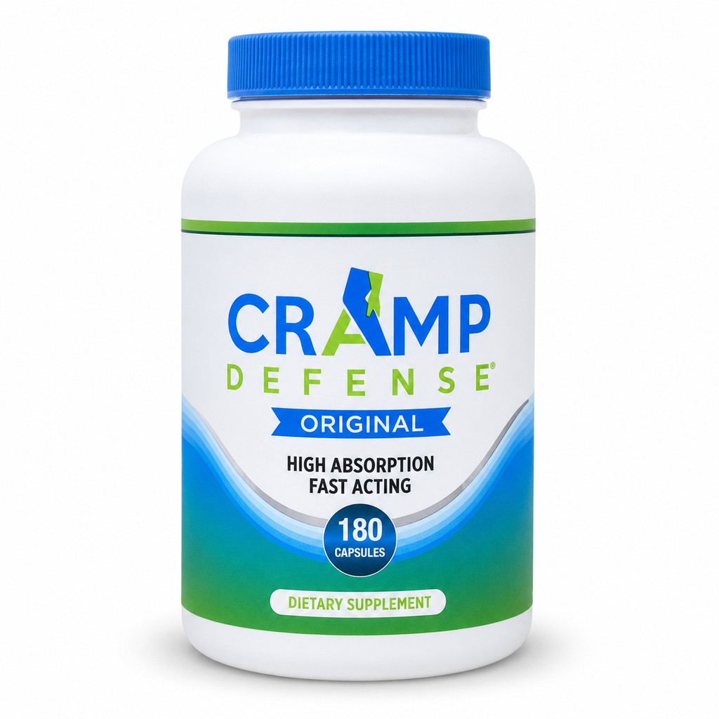 Cramp Defense Leg Cramps Pills, Relief for All Muscle Cramps, Day and Night Magnesium Supplement Capsules