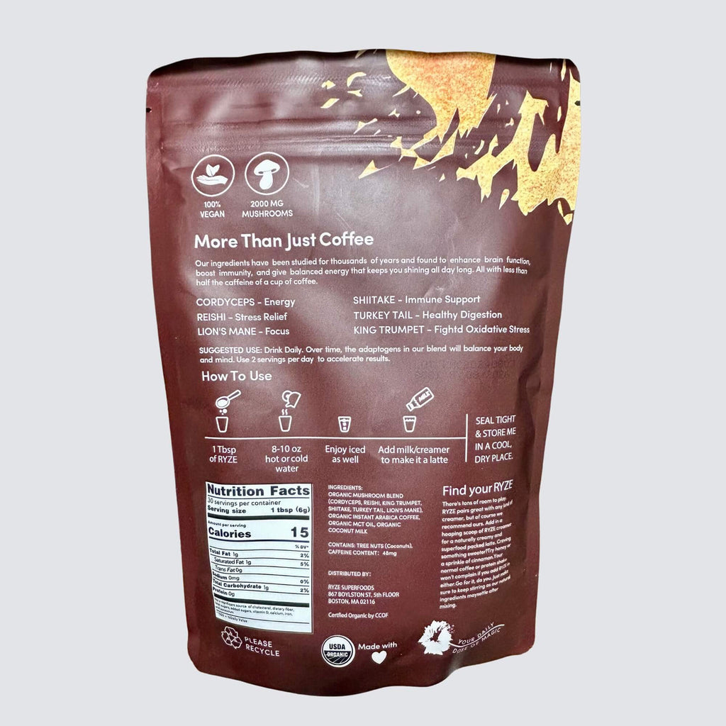 Ryze Mushroom Coffee 90 Servings – 3 Pack Bundle