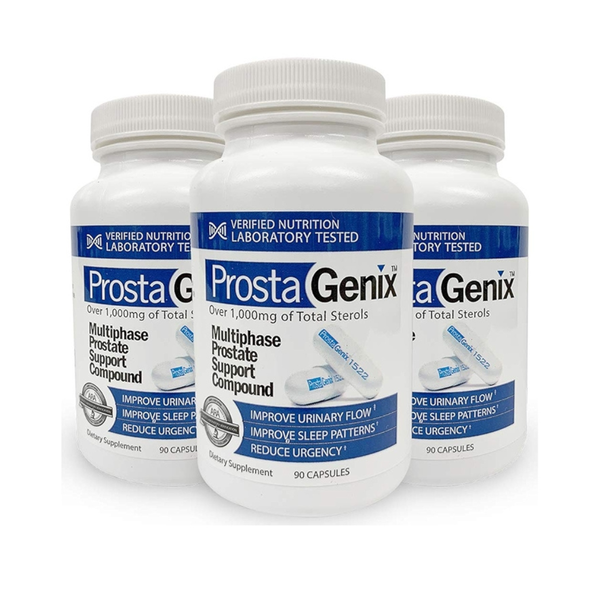 ProstaGenix Multiphase Prostate Supplement Capsules – Men's Prostate Health Support – 3 Bottles