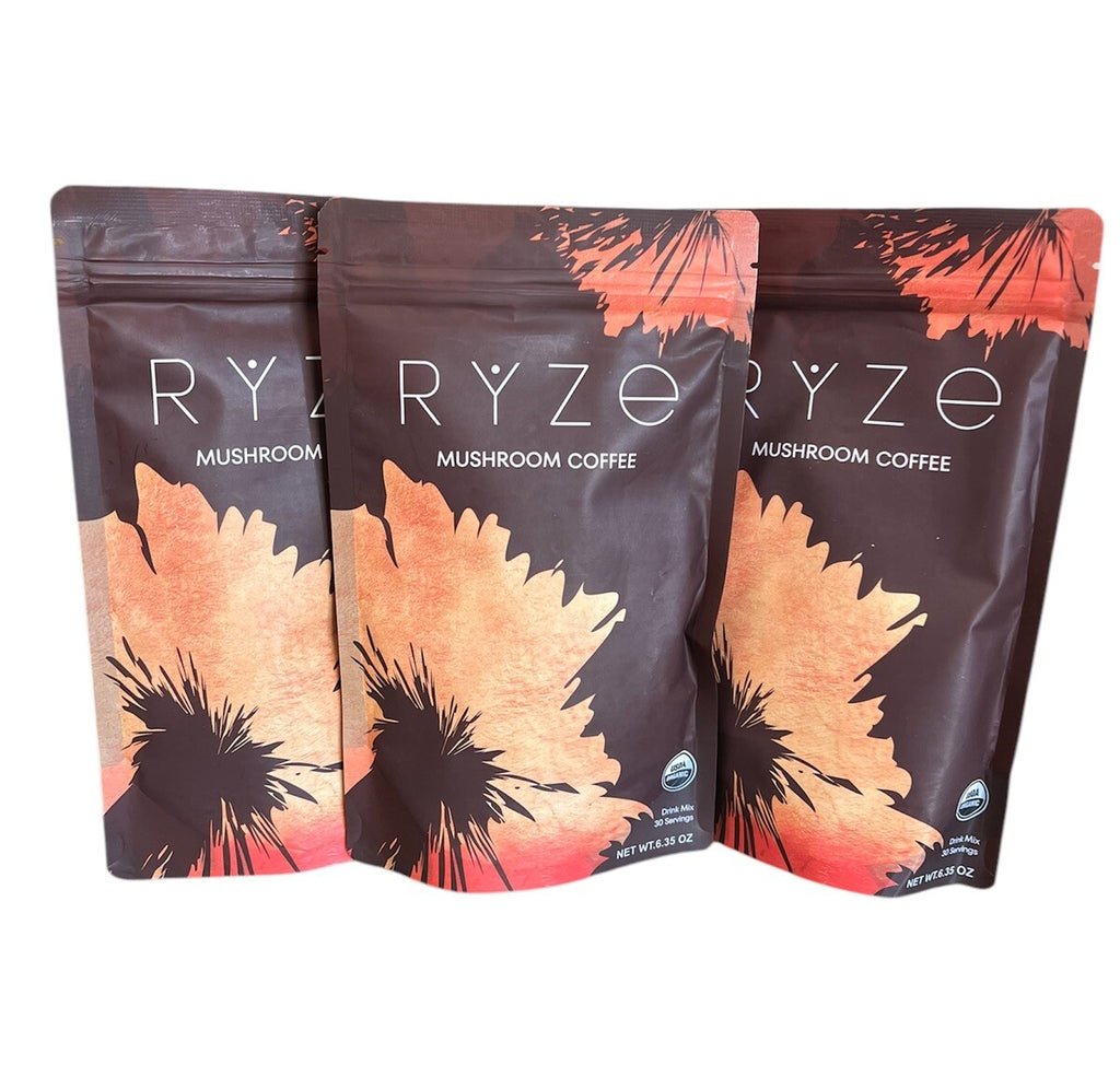 Ryze Mushroom Coffee 90 Servings – 3 Pack Bundle